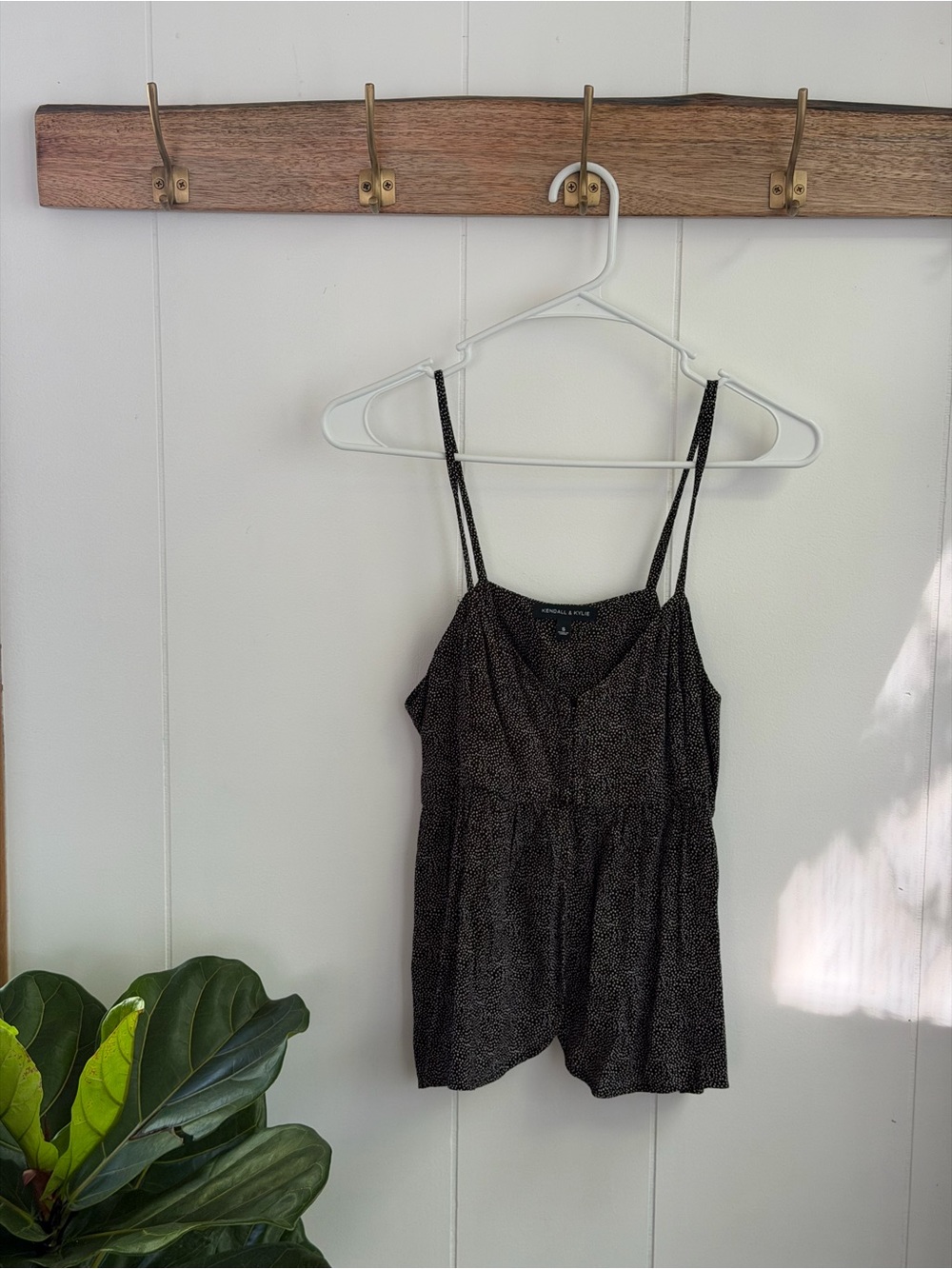 Black Spotted Cami Tank
